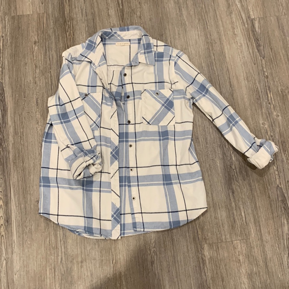 Light blue Pacsun flannel shirt